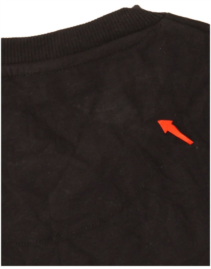 JACK & JONES Hombre Camiseta Top Grande Negro Algodón