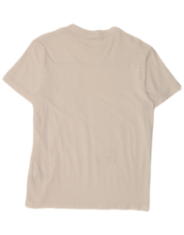Calvin Klein Jeans - Camiseta para hombre, talla pequeña, algodón blanco