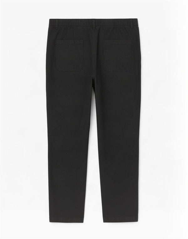 Marks & Spencer Pantalones Casuales Rectos para Mujer UK 40 Large W34 L26 Negro