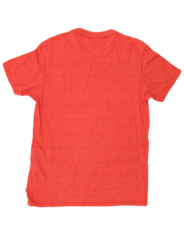 Levi's Camiseta gráfica para hombre Top pequeño de algodón moteado rojo