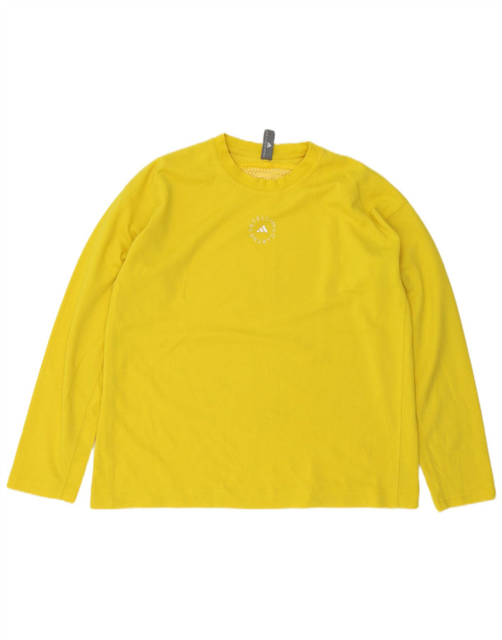 Adidas Hombre Top Manga Larga Algodón Amarillo Medio
