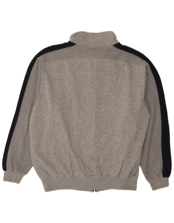 Champion Chaqueta De Chándal Para Hombre Grande Gris Colorblock Algodón