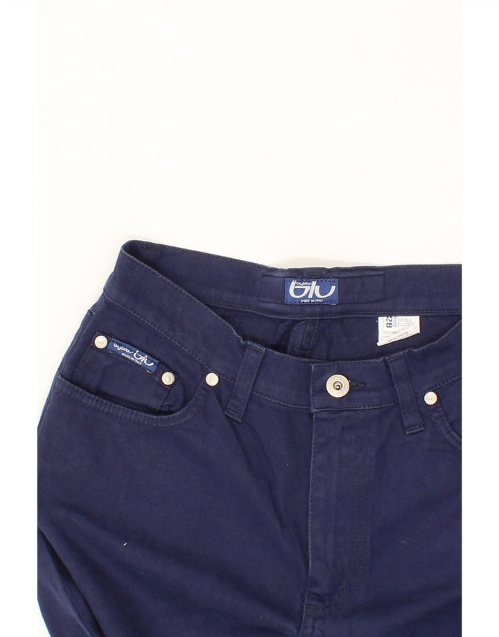 BYBLOS Womens Straight Jeans  W28 L28 Navy Blue Cotton Vintage Byblos and Second-Hand Byblos from Messina Hembry 