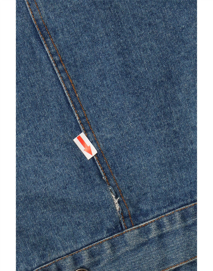 Vintage hombres chaqueta de mezclilla Reino Unido 42 XL algodón azul clásico