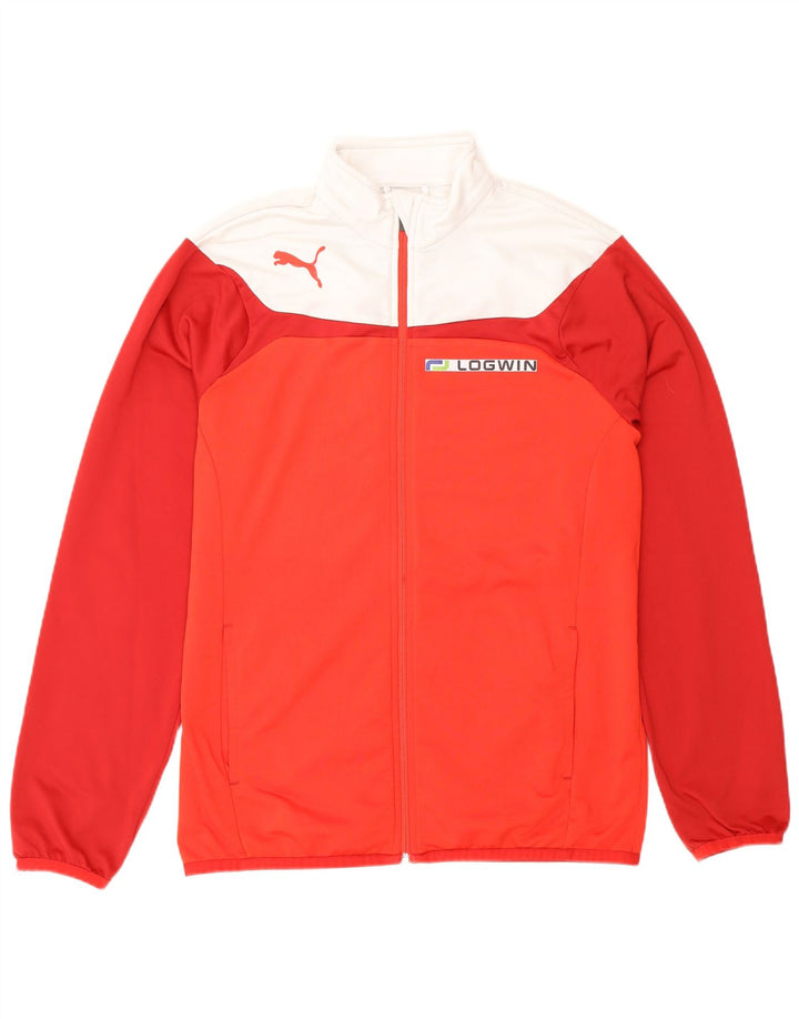 Puma - Chaqueta de chándal gráfica para niño (15-16 años), color rojo