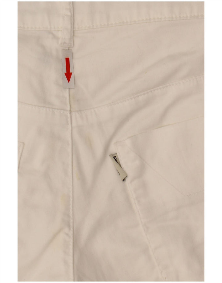 Pantalones cortos casuales para mujer Jeckerson W29 Algodón blanco mediano