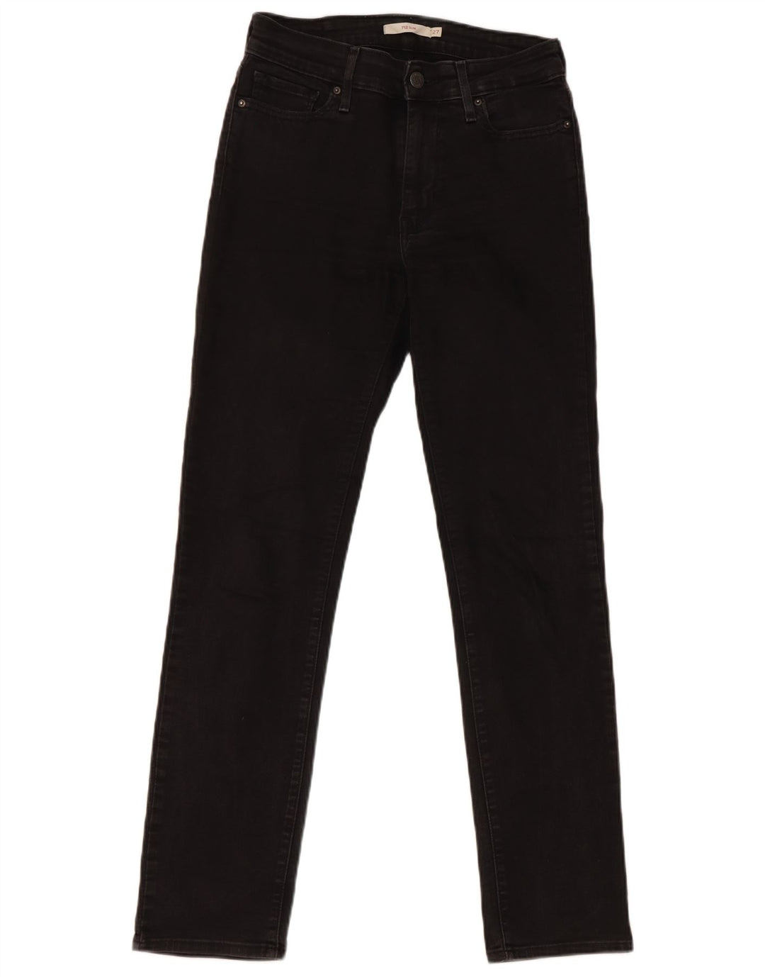 Vaqueros Levi's 712 Slim para mujer W27 L30 Algodón negro