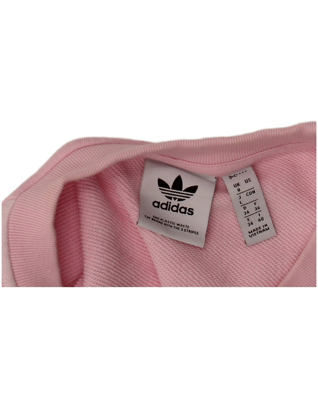 ADIDAS Sudadera extragrande para mujer, talla 8, color rosa pequeño