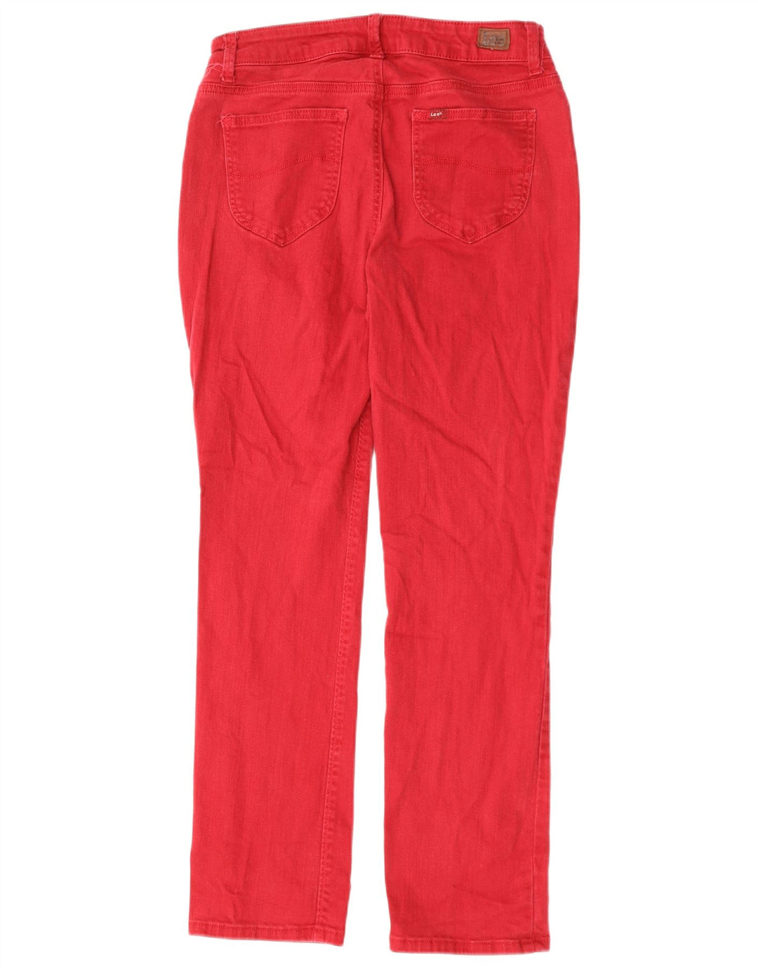 Lee Jeans rectos de talle medio para mujer, ajuste regular, talla 8, mediana, W30, L29, color rojo