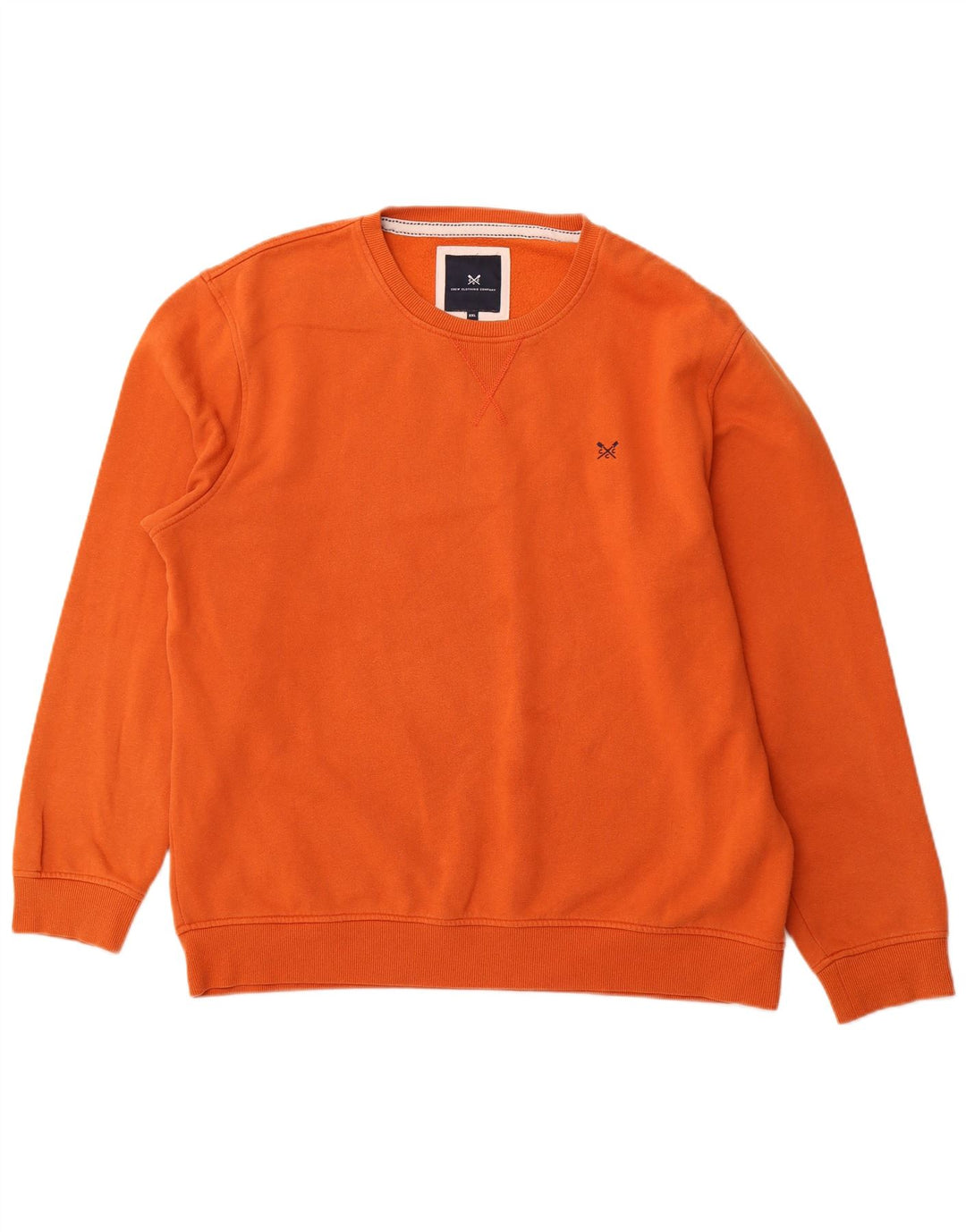 CREW CLOTHING Sudadera para hombre Jersey 2XL Algodón naranja