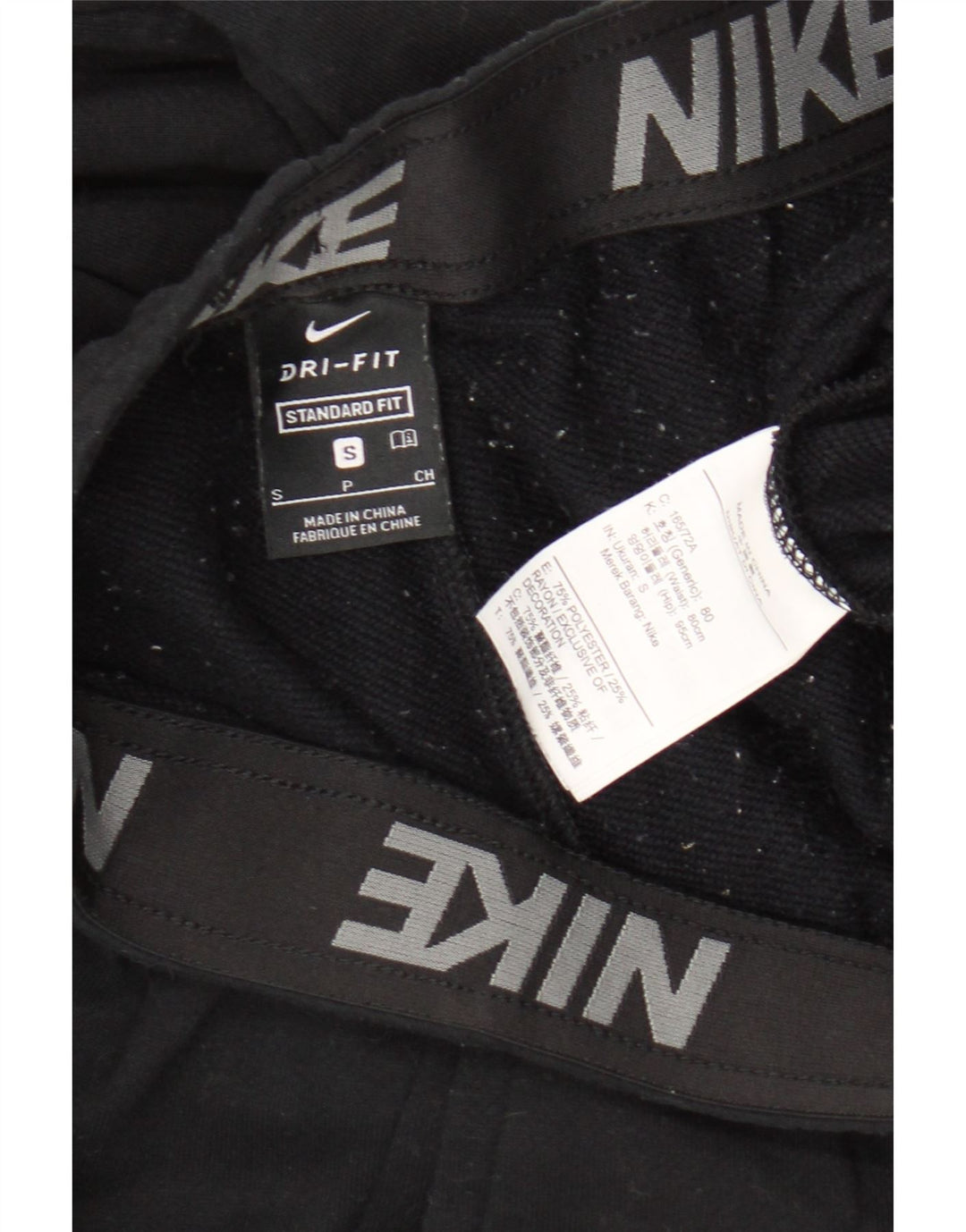 Nike Dri Fit - Pantalones de chándal para hombre, ajuste estándar, color negro