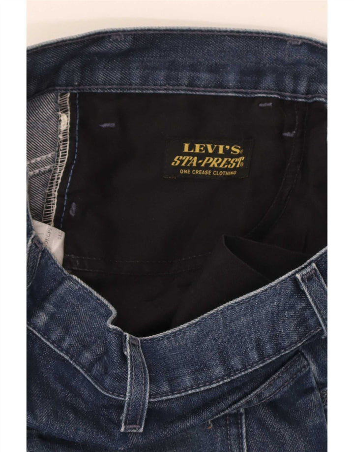 Vaqueros rectos desgastados para hombre Levi's W33 L34 Algodón azul