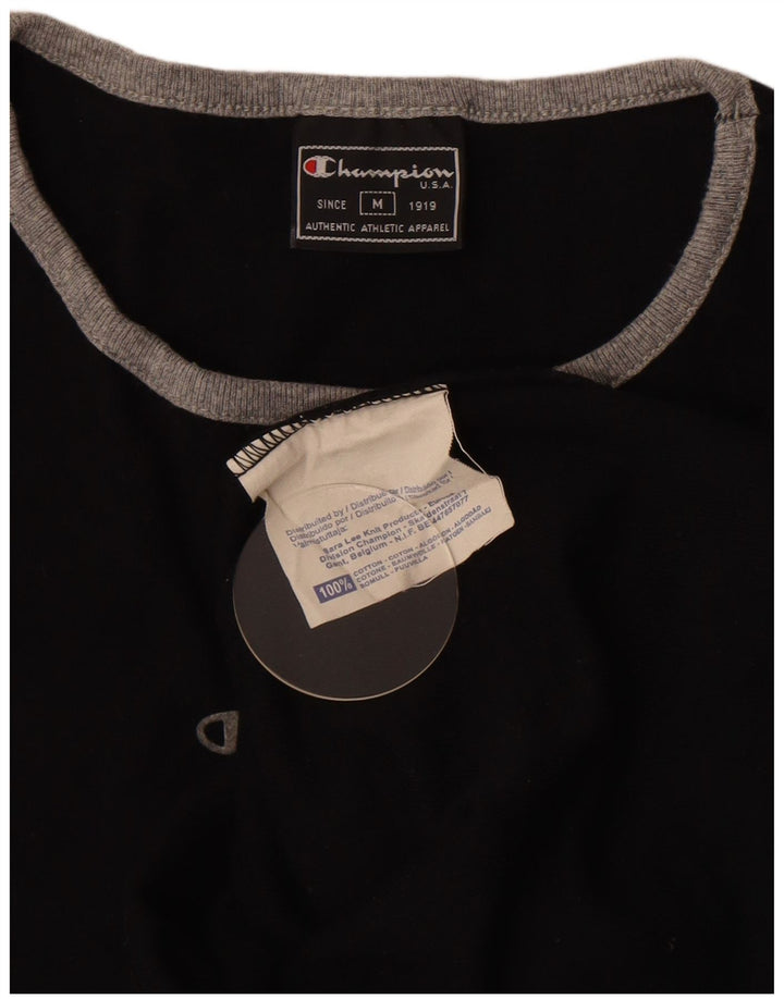 Champion Camiseta Mujer Top UK 12 Medium Negro Algodón