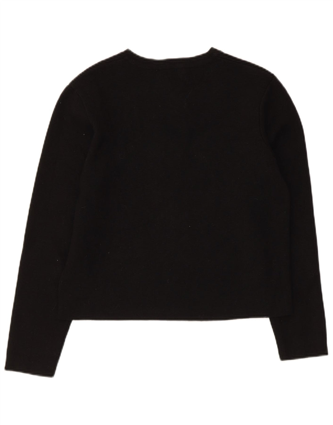 Zara - Cárdigan corto para mujer, talla 40, viscosa negra mediana