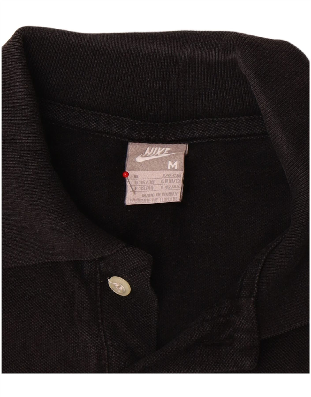 Nike Polo para mujer Reino Unido 10/12 Mediano Negro Algodón