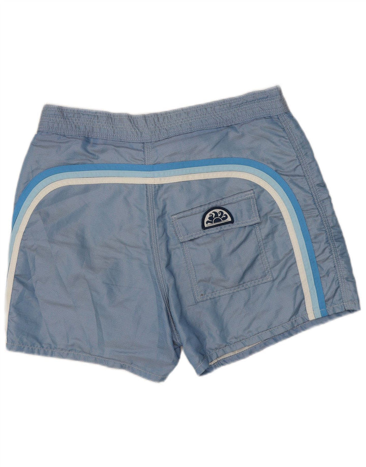 Bañador Sundek Hombre De Nylon Geométrico Azul Medio