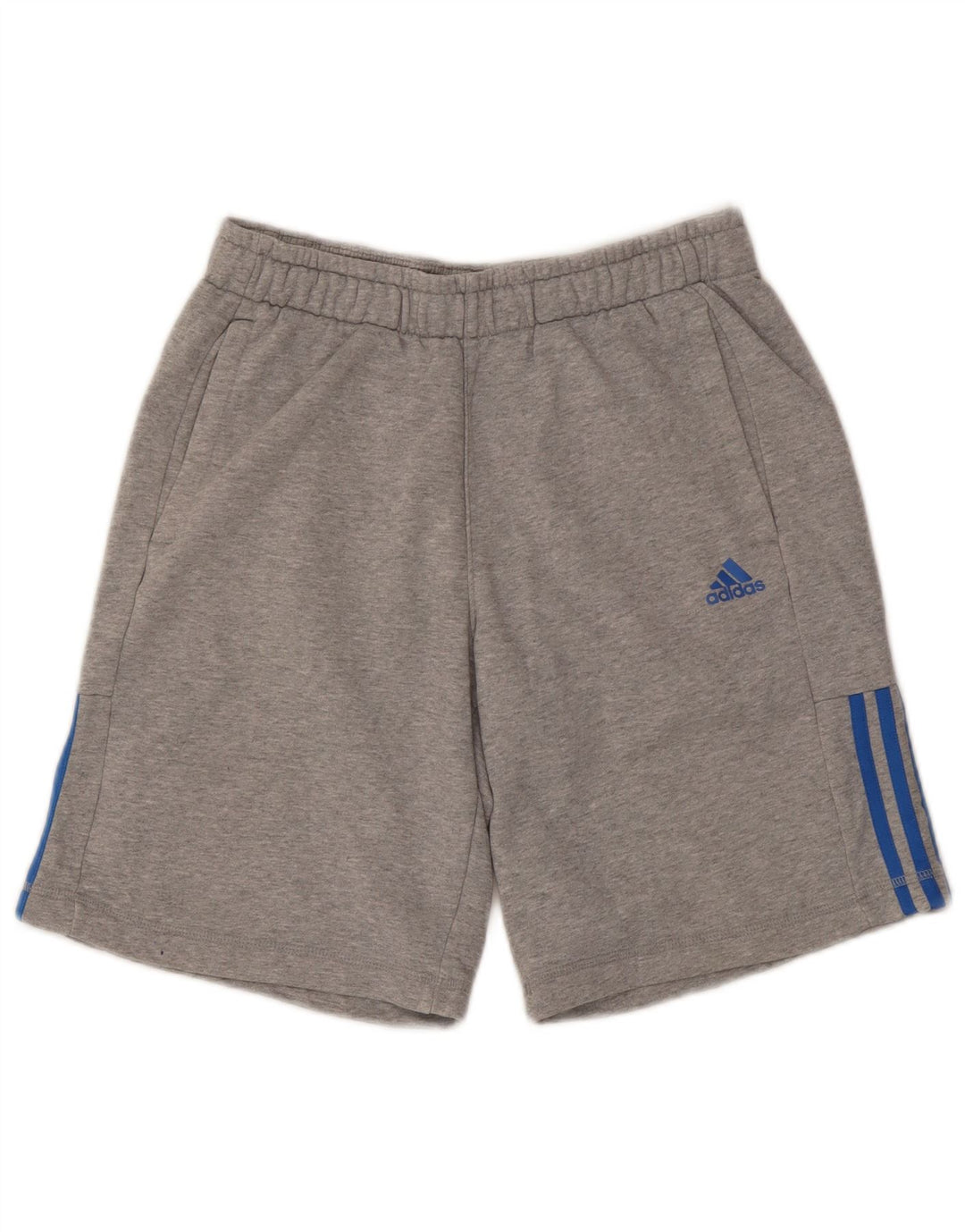 Pantalones cortos deportivos ADIDAS Climalite para hombre de algodón gris medio