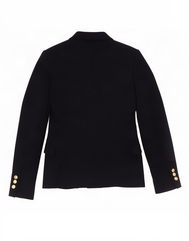 Zara Mujer Chaqueta Blazer De 1 Botón UK 10 Small Azul Marino