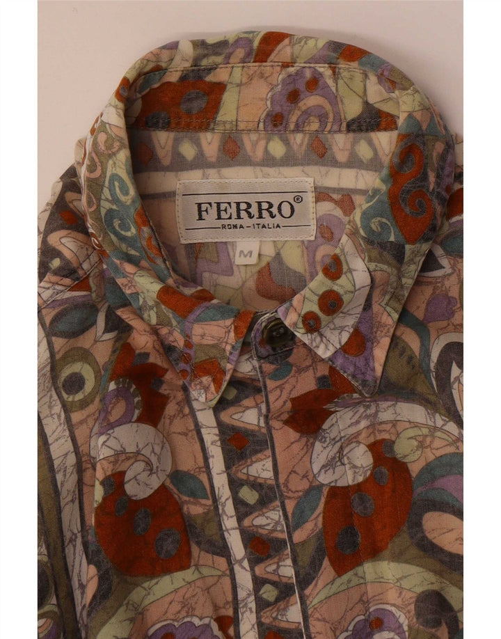 Camisa Ferro Hombre Manga Corta Medium Multicolor Floral