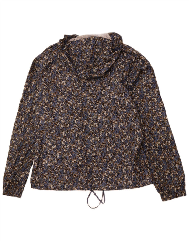COLUMBIA Chaqueta impermeable con capucha para mujer UK 44 Mediana Multicolor Floral