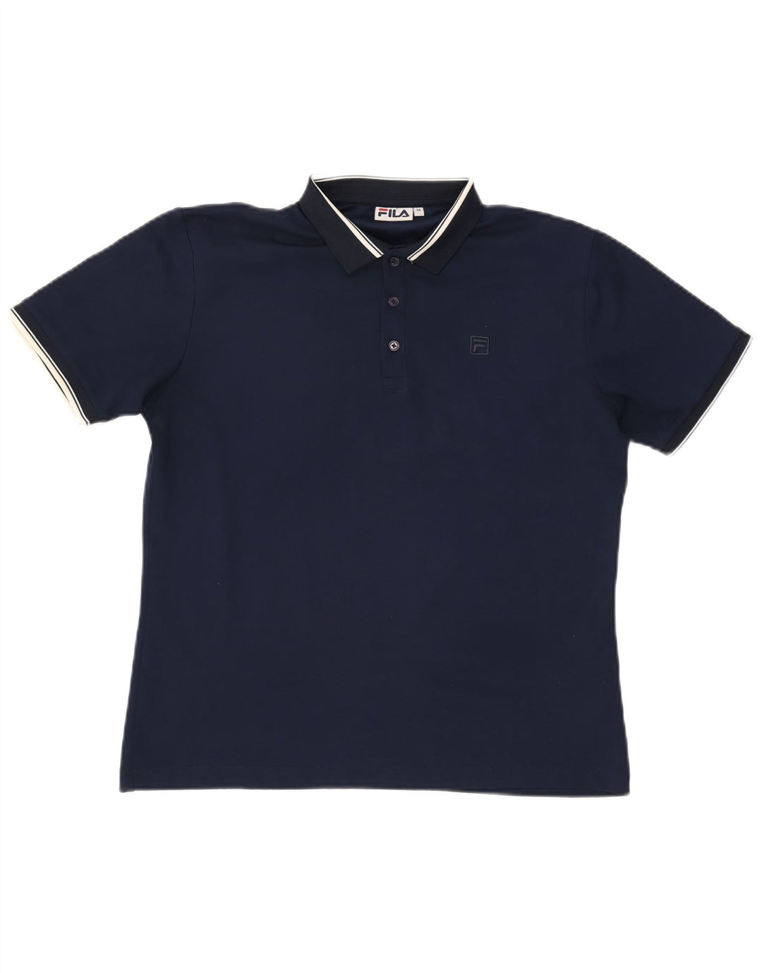Polo Fila Hombre Poliéster Azul Marino Medio