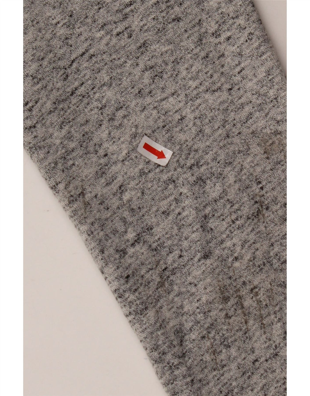 SUPERDRY Suéter con capucha y cremallera de ajuste holgado para hombre XS Algodón moteado gris