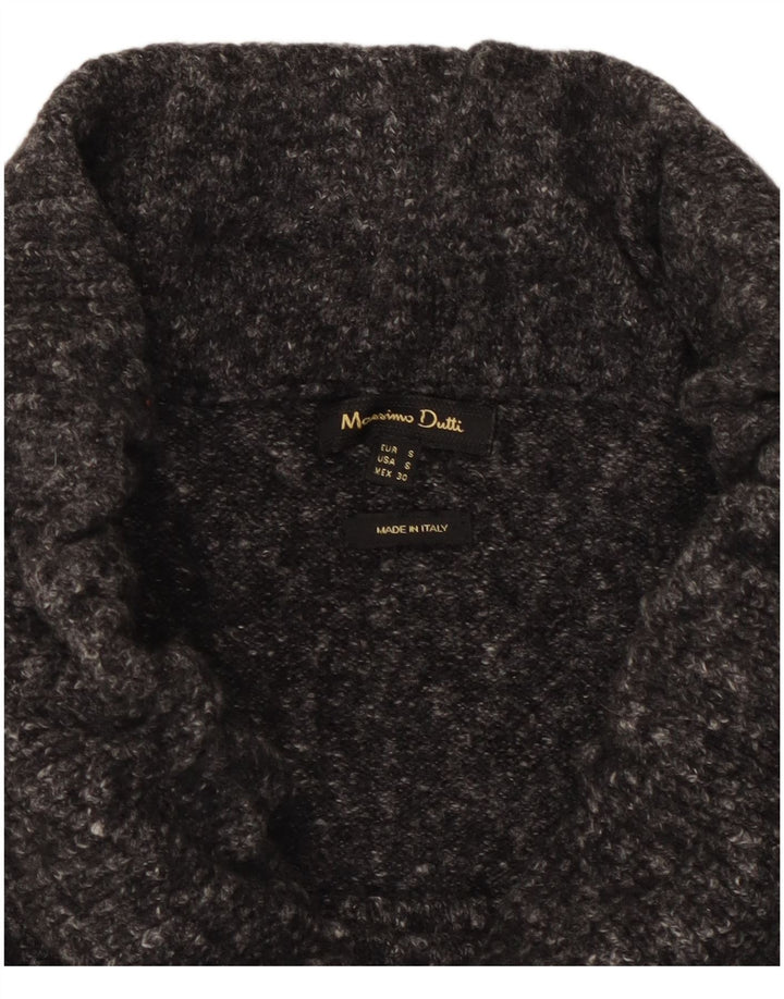 Massimo Dutti Falda Midi De Punto Mujer Small W30 Gris Moteado