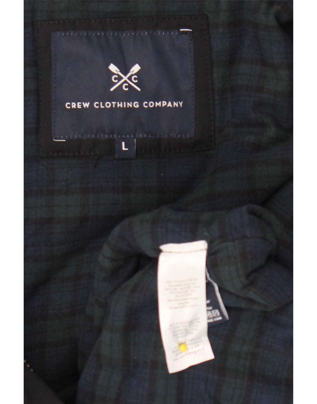 Crew Clothing Chaqueta parka con capucha para hombre UK 40 Grande Poliéster azul marino