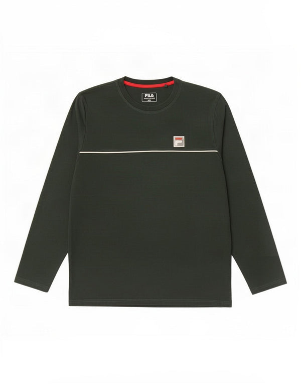 Fila Mens Top Manga Larga 2XL Algodón Verde