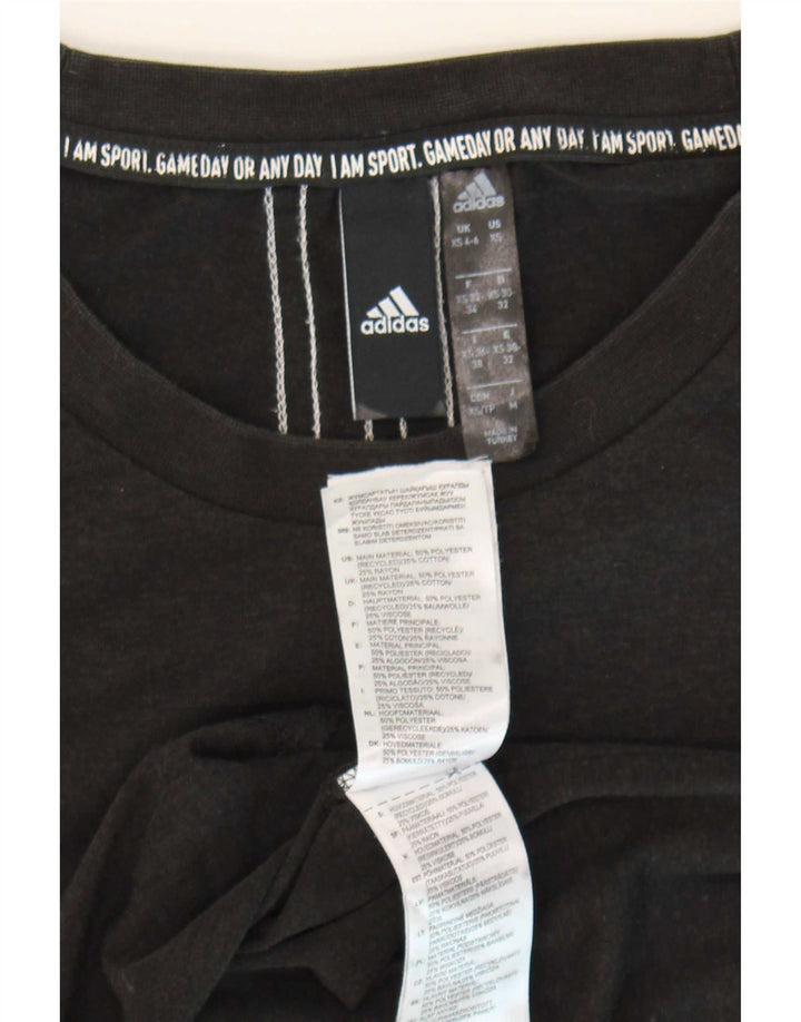 Adidas Camiseta extragrande para mujer UK 4/6 XS Gris Poliéster