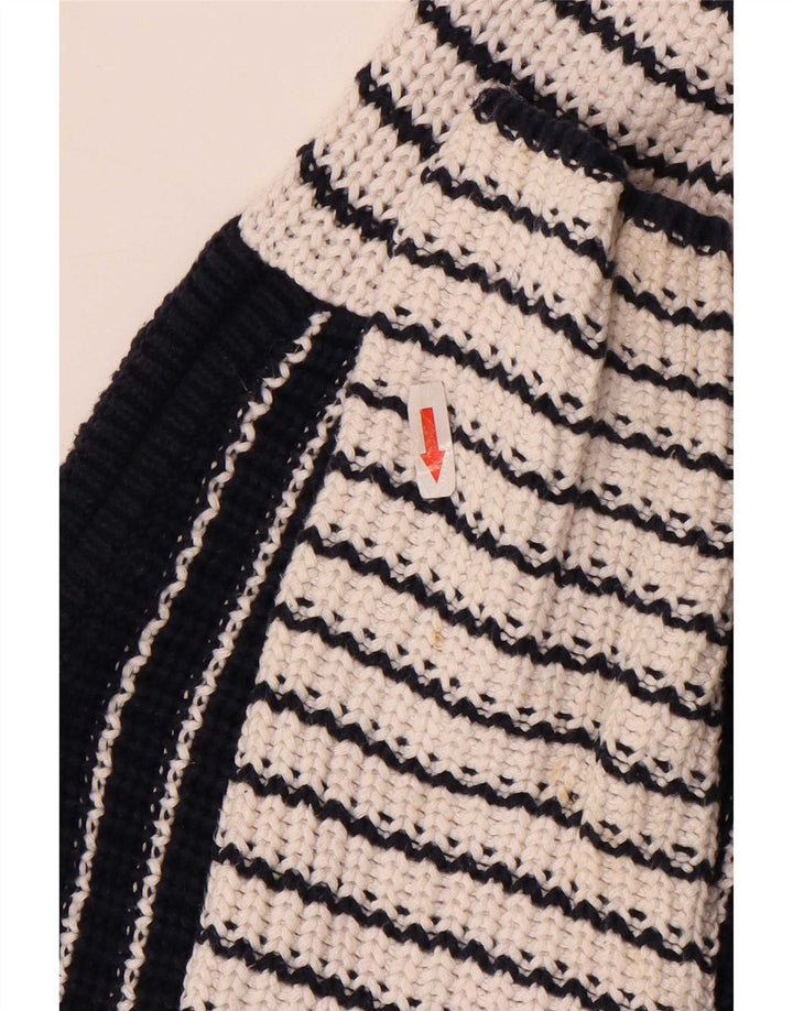 Marks & Spencer Jersey con cuello barco para mujer, talla 44, talla mediana, azul marino