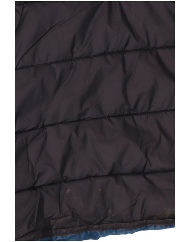 Zara Hombre Chaleco Acolchado UK 38 Medio Azul Marino Poliéster