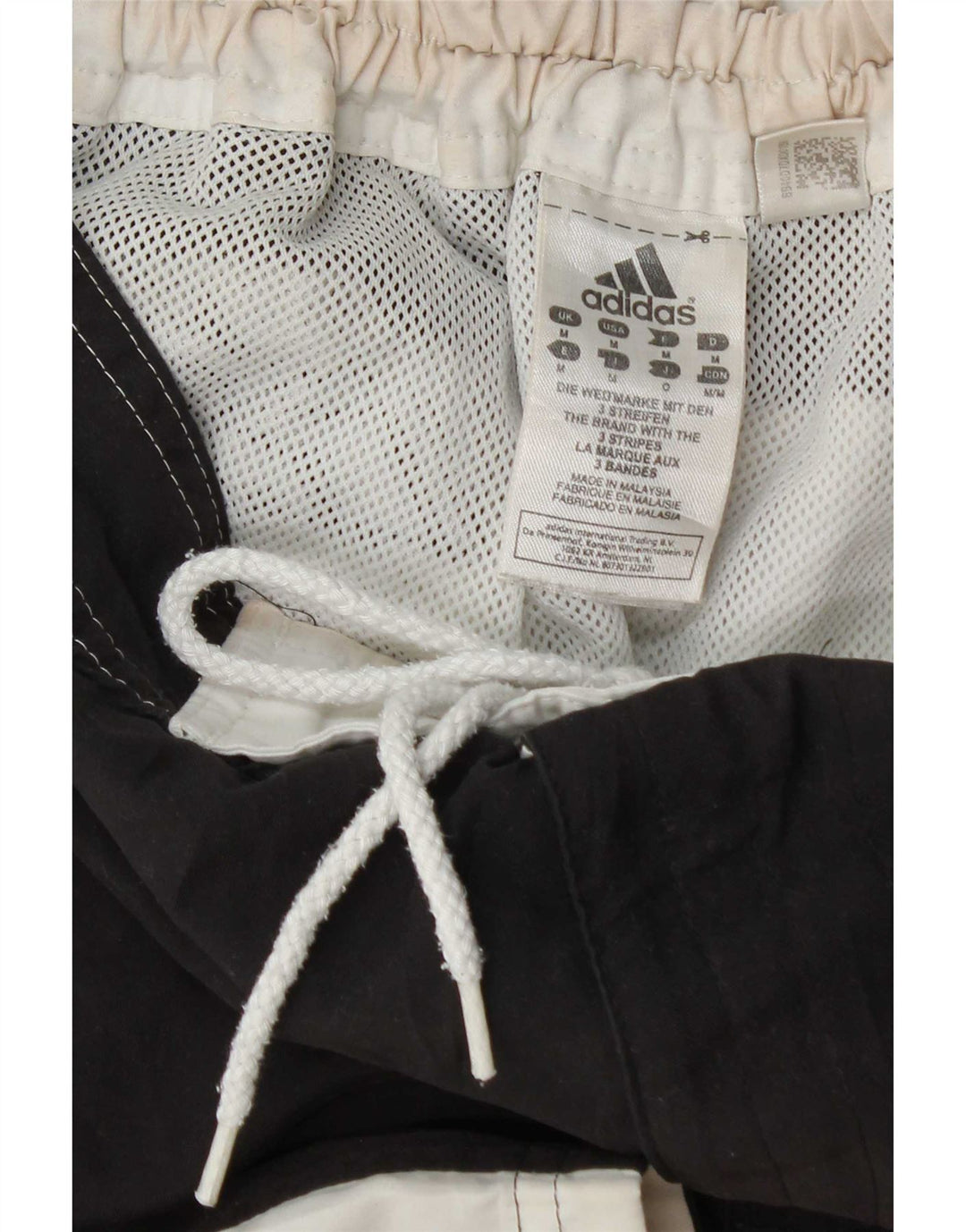 Adidas Hombre Shorts De Baño Gráficos Poliéster Color Block Mediano Negro