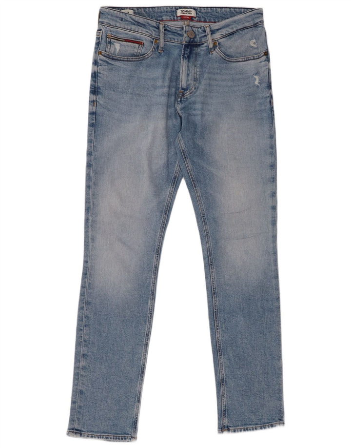 TOMMY HILFIGER Vaqueros ajustados para hombre W32 L32 Algodón azul