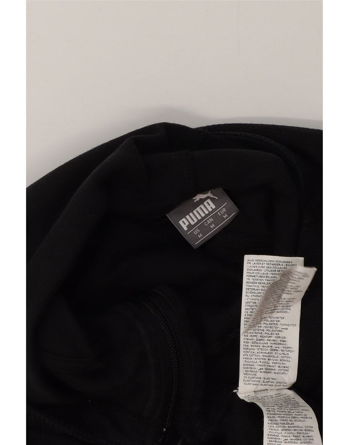 PUMA Suéter con capucha y cremallera gráfica del AC Milan para hombre Algodón negro mediano