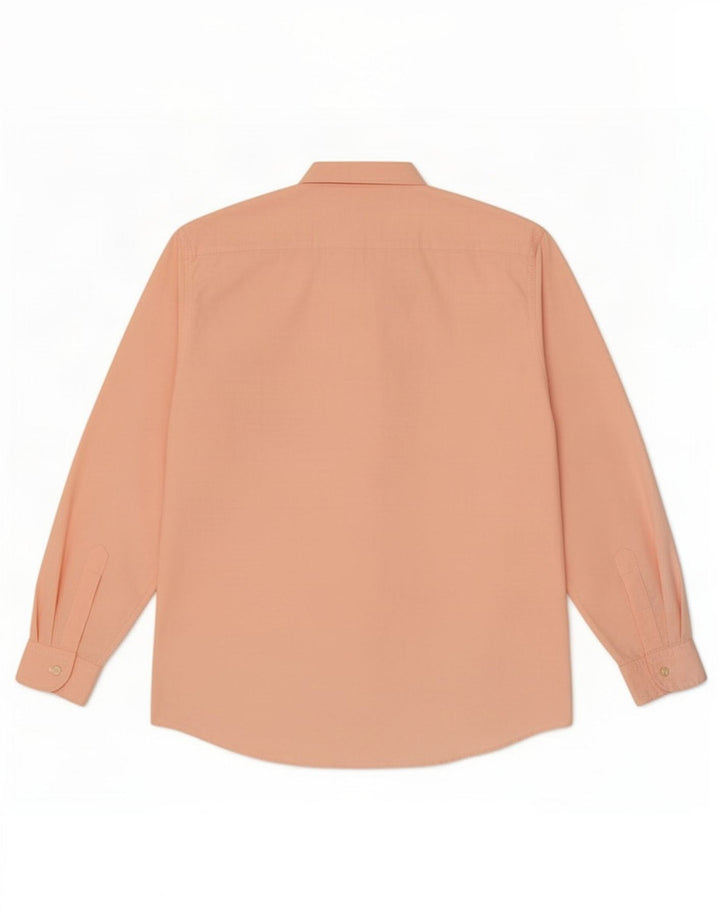 Camisa Rifle Hombre Small Naranja Algodón