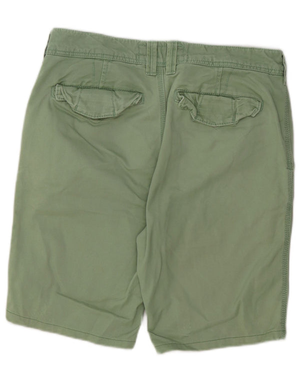 Pantalones cortos chinos para hombre Fat Face Medium W30 Verde Algodón