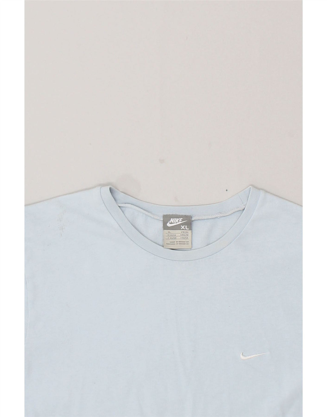 NIKE Womens T-Shirt Top UK 16/18 XL Blue Cotton | Vintage Nike | Thrift | Second-Hand Nike | Used Clothing | Messina Hembry 