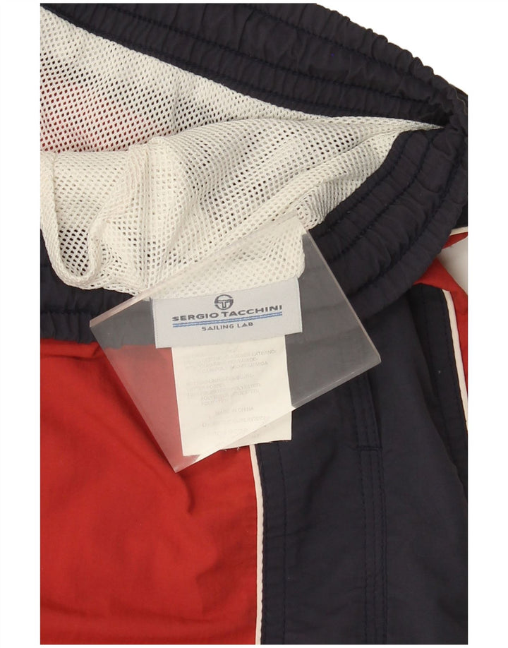 Sergio Tacchini Bañador con estampado gráfico para hombre, 2XL, color rojo, poliamida