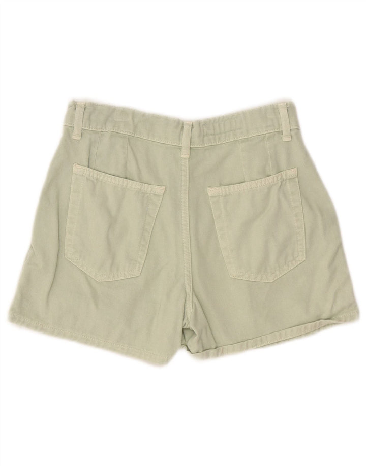 ZARA Pantalones cortos chinos pegados para niña 13-14 años W26 Verde