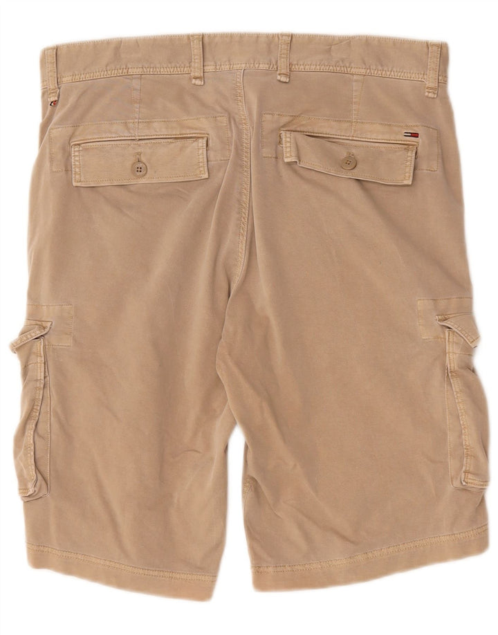 Tommy Hilfiger Shorts Cargo Hombre W32 Algodón Beige Medio