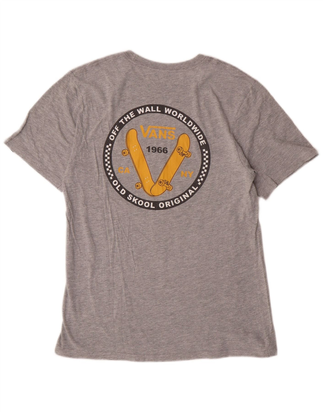 Vans Camiseta gráfica de ajuste clásico para niños 12-13 años Grande Gris Algodón