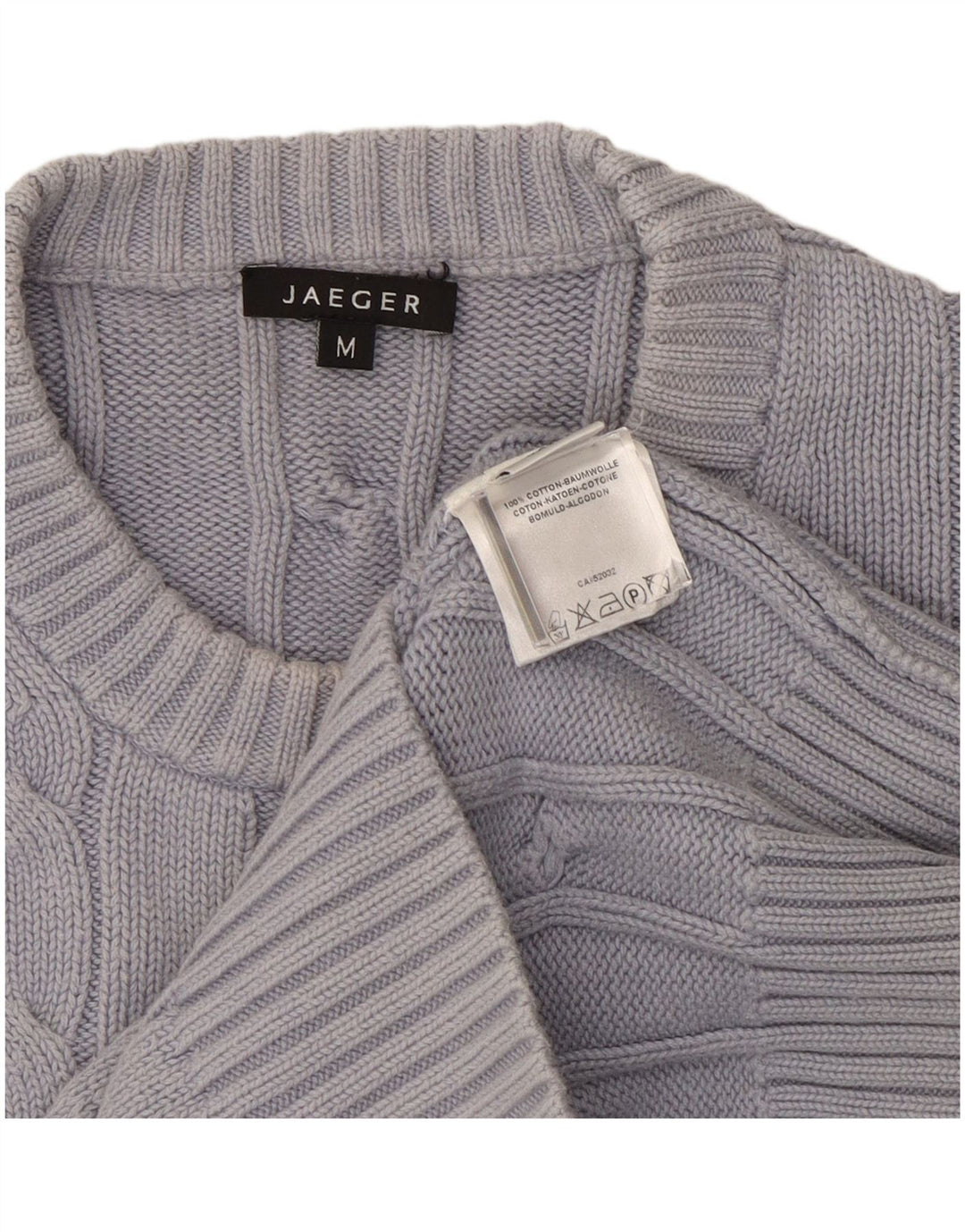 Jaeger Jersey De Cuello Redondo Para Hombre De Algodón Gris Medio