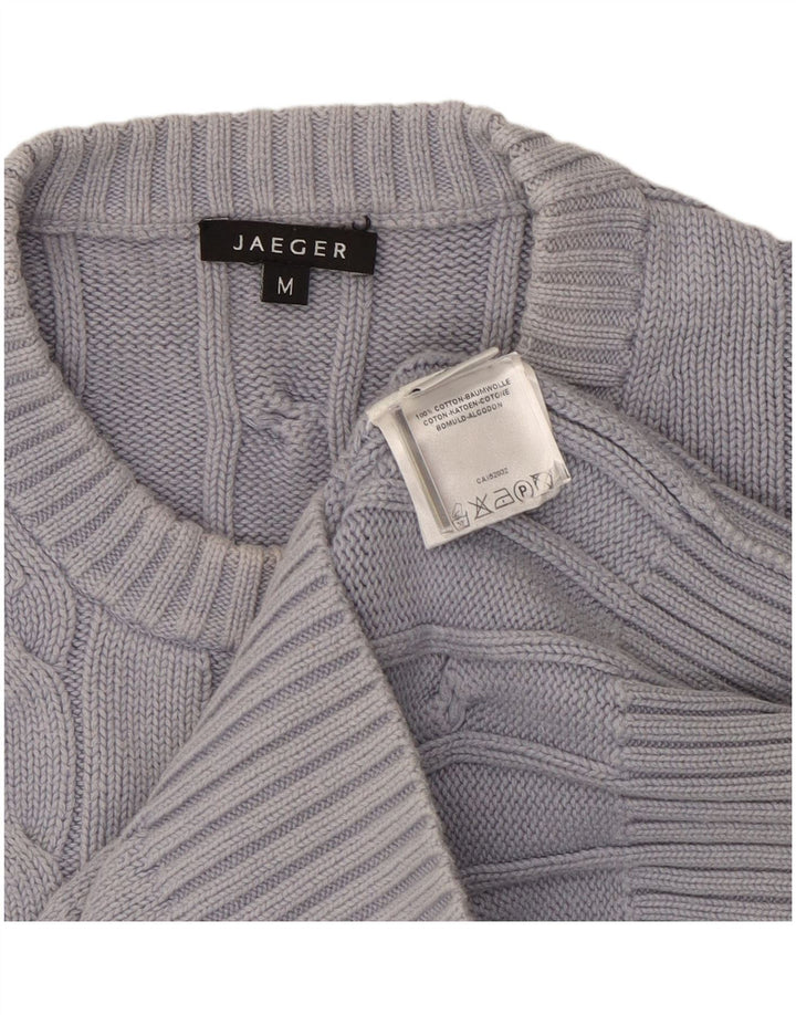 Jaeger Jersey De Cuello Redondo Para Hombre De Algodón Gris Medio