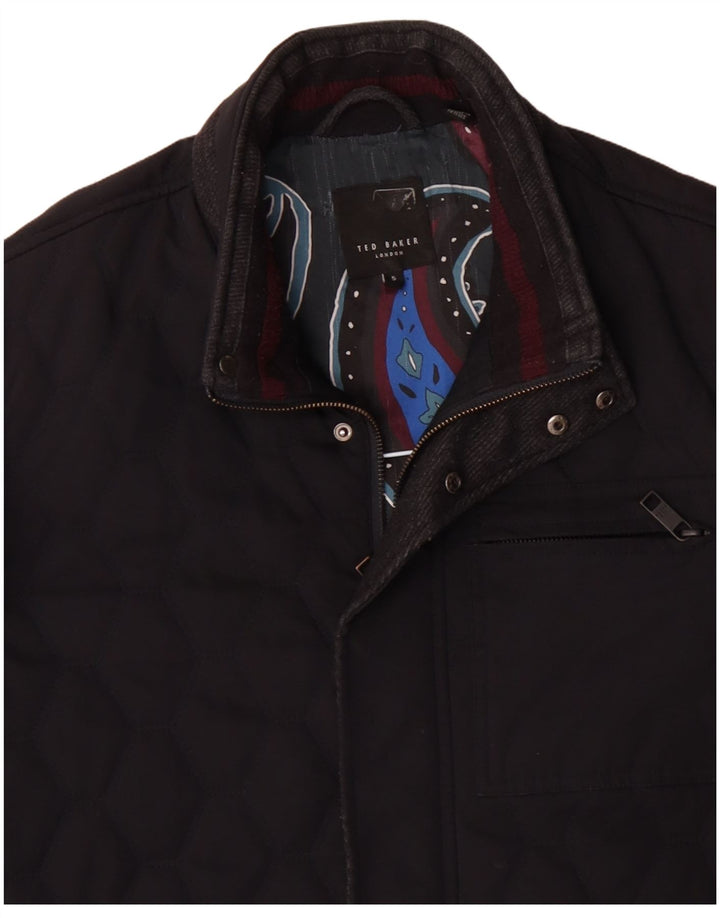 TED BAKER Chaqueta acolchada para hombre Talla 5 XL Azul marino