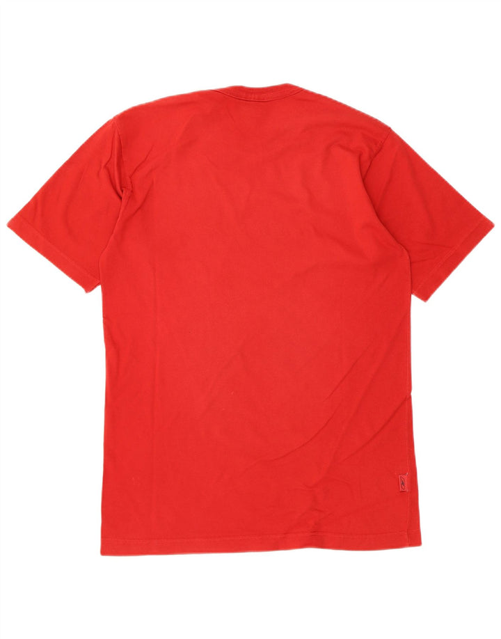 Reebok Camiseta gráfica para hombre Top Small Red Cotton