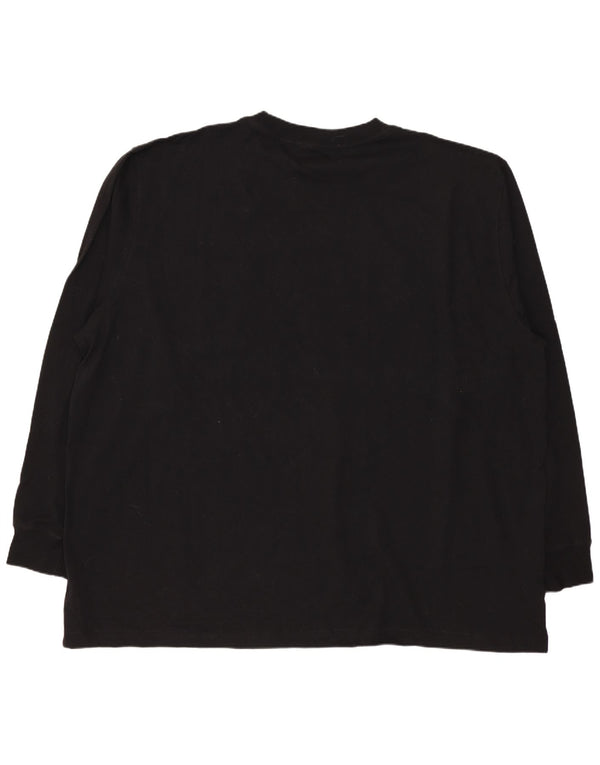 Dickies - Camiseta de manga larga para hombre, talla 2XL, algodón negro