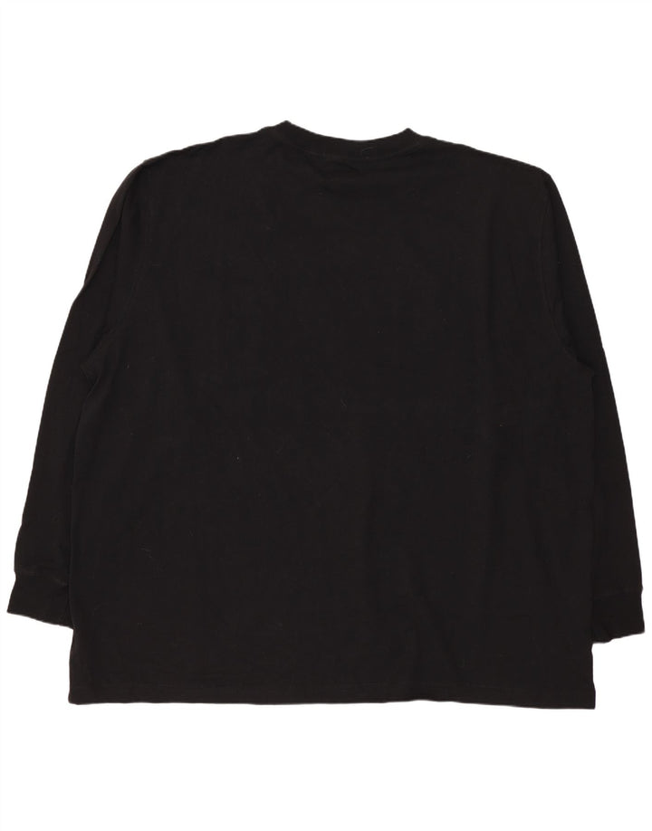 Dickies - Camiseta de manga larga para hombre, talla 2XL, algodón negro