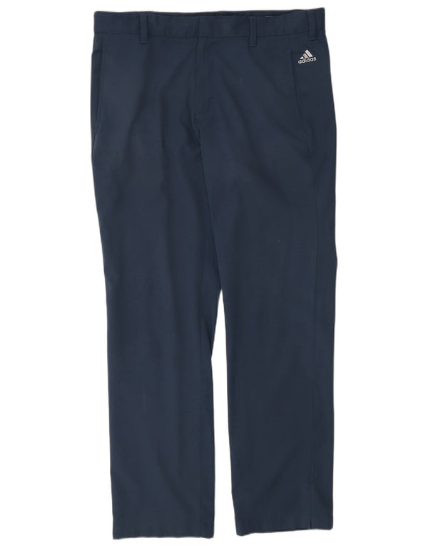 Pantalón chino Adidas de corte regular para hombre W34 L32 Azul marino Poliéster deportivo