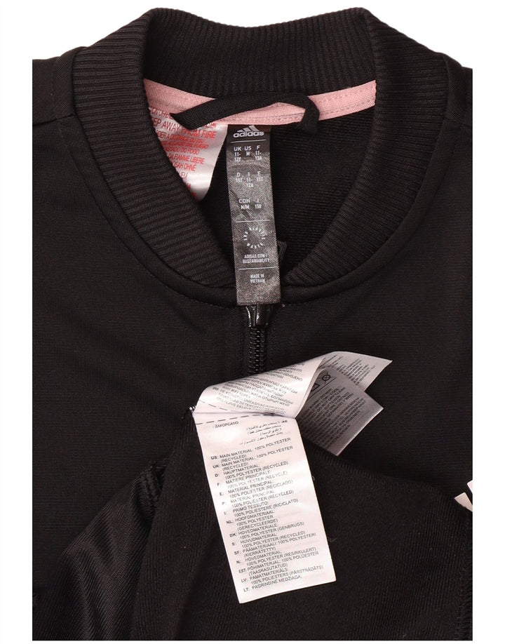 ADIDAS Chaqueta Chándal Niña 11-12 Años Negro Poliéster